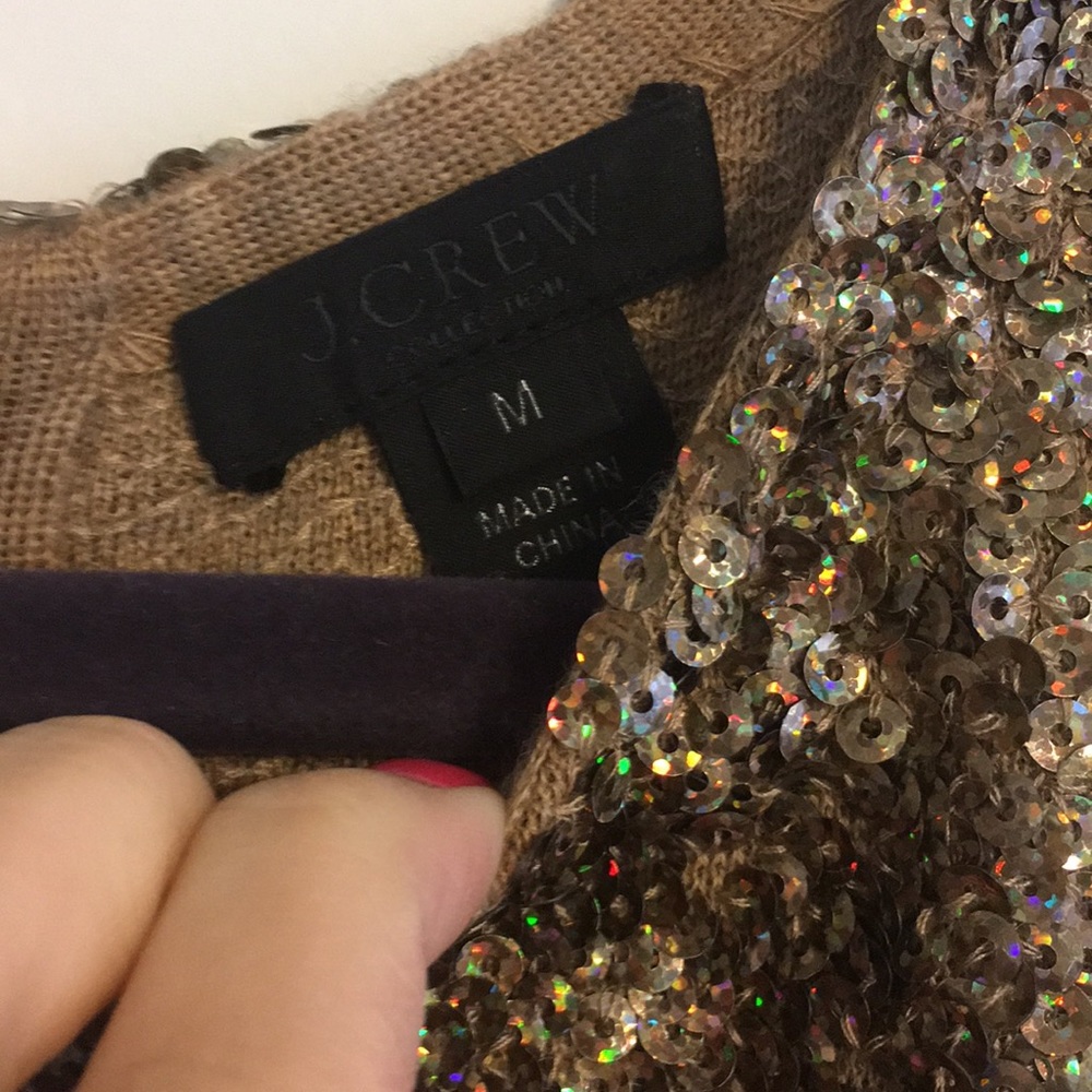 J.Crew Collection sequin top - Picture 2 of 3
